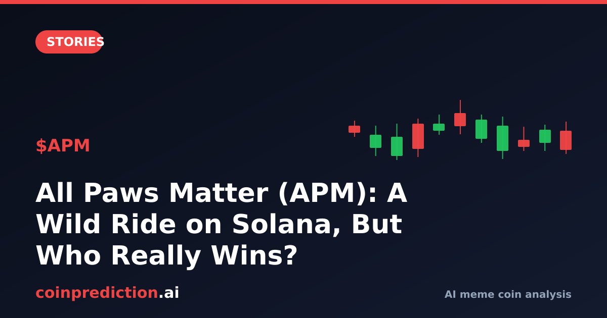 All Paws Matter (APM): A Wild Ride on Solana, But Who Really Wins?