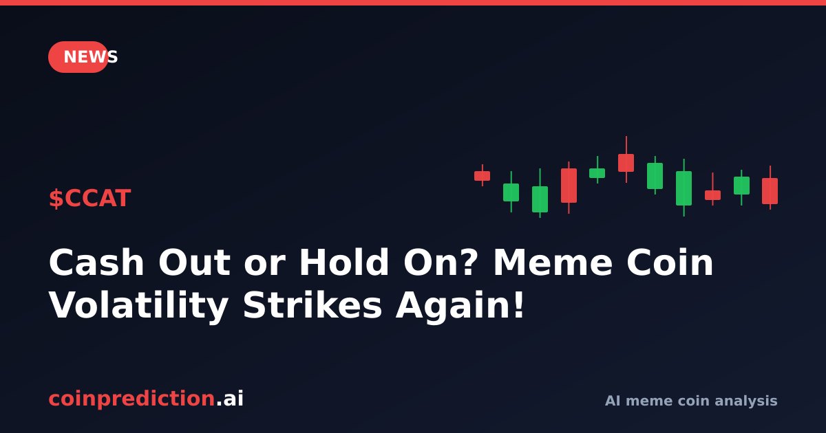 Cash Out or Hold On? Meme Coin Volatility Strikes Again!