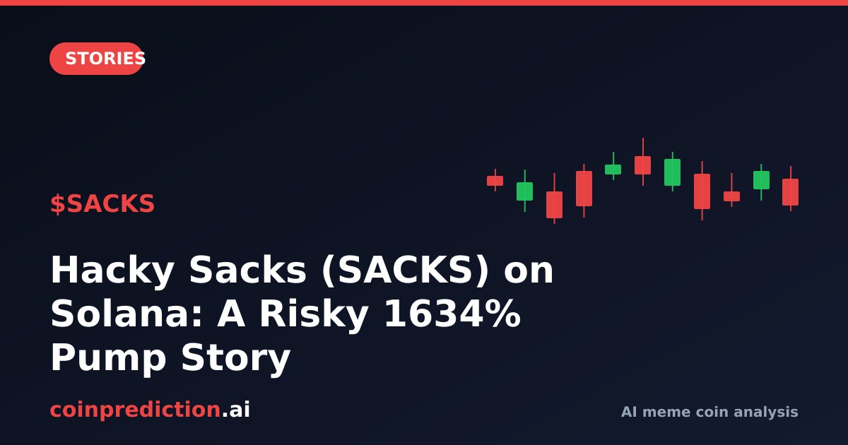 Hacky Sacks (SACKS) on Solana: A Risky 1634% Pump Story