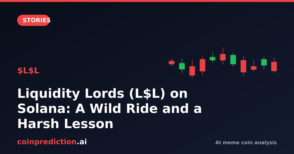 Liquidity Lords (L$L) on Solana: A Wild Ride and a Harsh Lesson