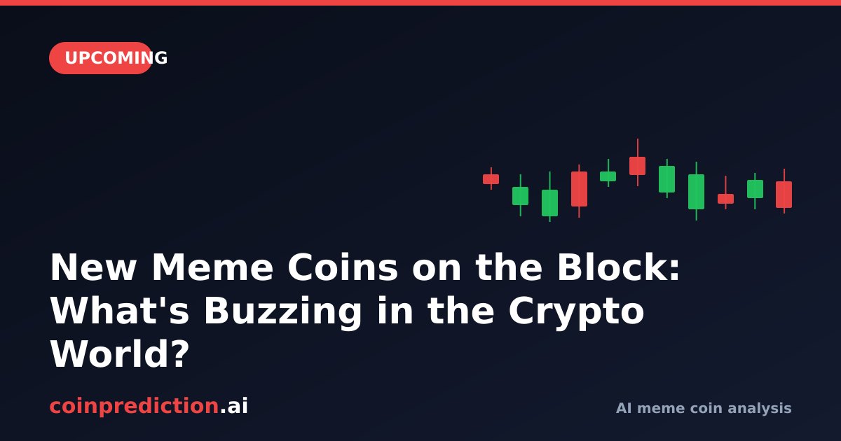 New Meme Coins on the Block: What's Buzzing in the Crypto World?