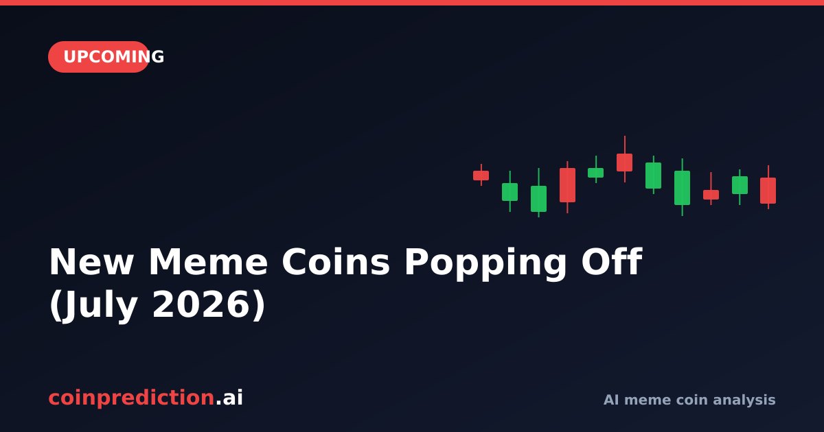 New Meme Coins Popping Off (July 2026)