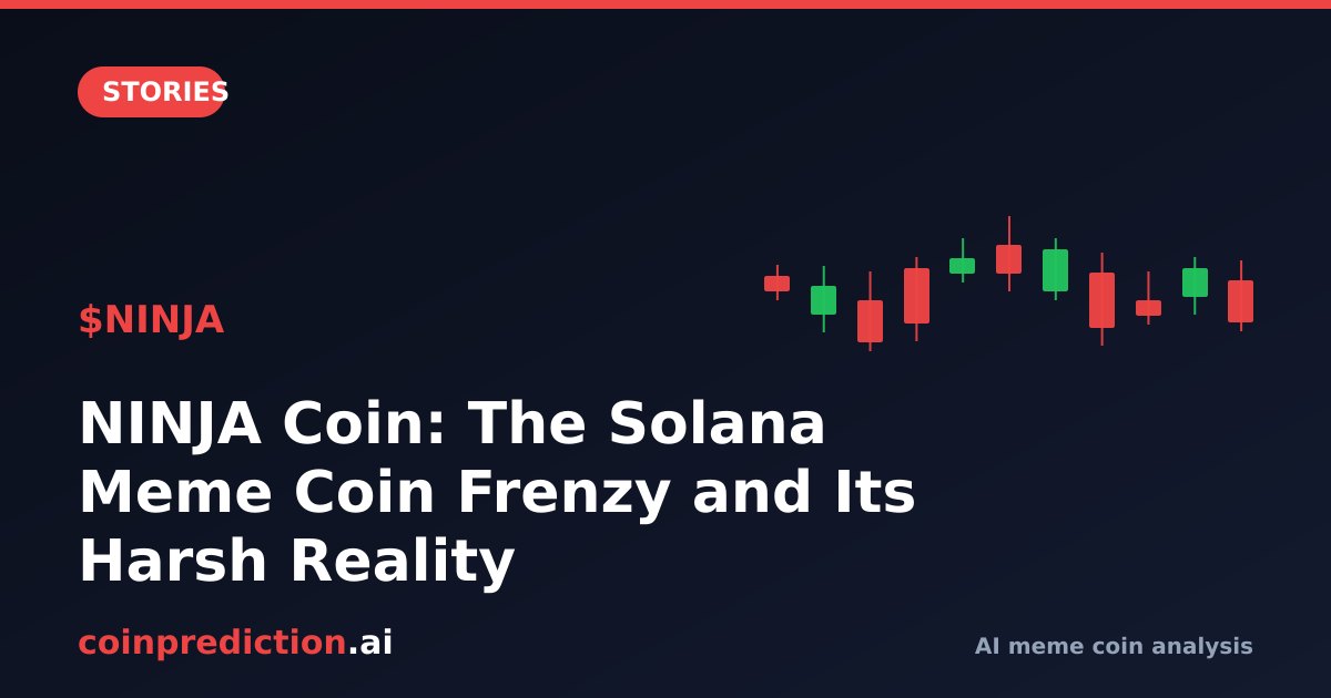 NINJA Coin: The Solana Meme Coin Frenzy and Its Harsh Reality