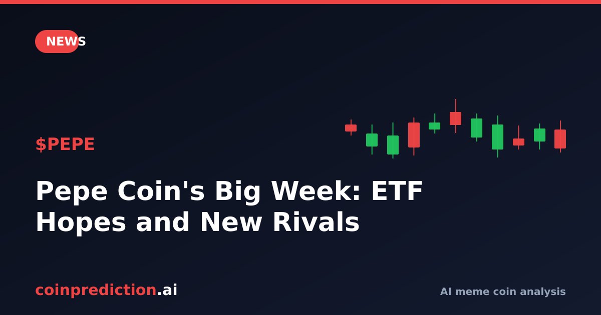 Pepe Coin's Big Week: ETF Hopes and New Rivals