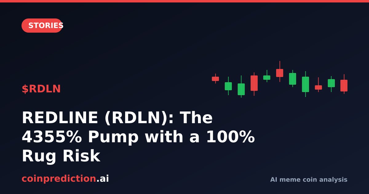 REDLINE (RDLN): The 4355% Pump with a 100% Rug Risk