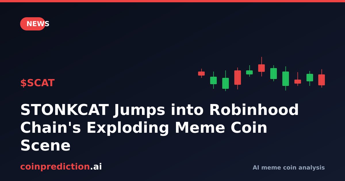 STONKCAT Jumps into Robinhood Chain's Exploding Meme Coin Scene