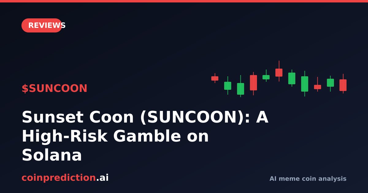 Sunset Coon (SUNCOON): A High-Risk Gamble on Solana