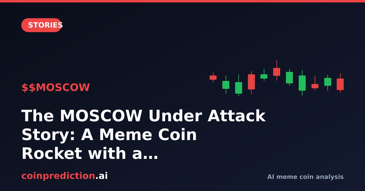 The MOSCOW Under Attack Story: A Meme Coin Rocket with a Rug Warning