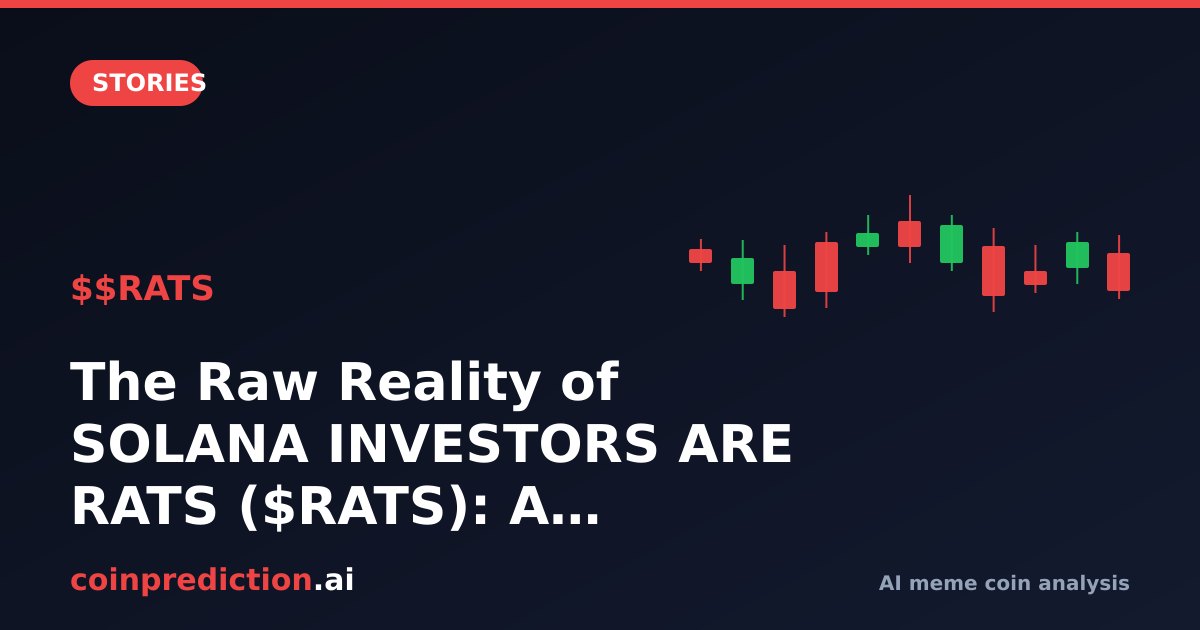 The Raw Reality of SOLANA INVESTORS ARE RATS ($RATS): A Meme Coin Story
