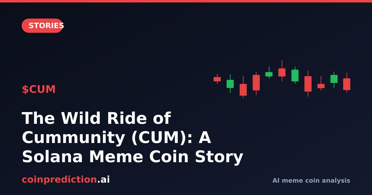 The Wild Ride of Cummunity (CUM): A Solana Meme Coin Story
