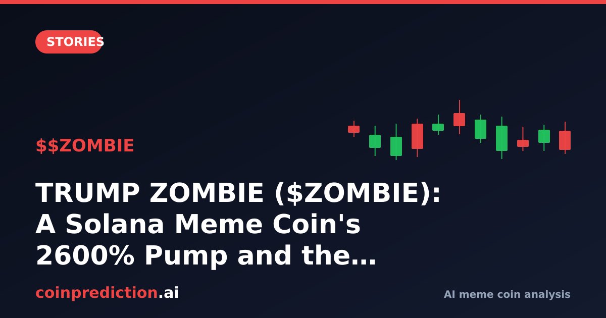 TRUMP ZOMBIE ($ZOMBIE): A Solana Meme Coin's 2600% Pump and the Harsh Reality of Risk